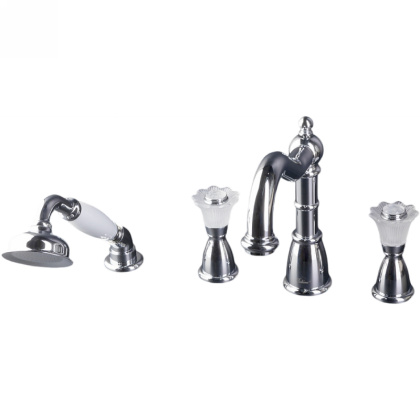 Смеситель врезной на 4 отв., Camelia хром_Комплект