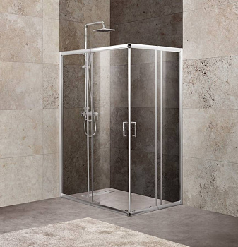Душевой уголок BelBagno UNIQUE-AH-2-100/115-75/90-M-Cr