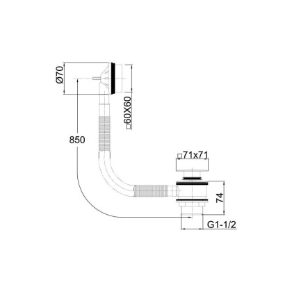 Слив-перелив для ванны Allen Brau Infinity 5.21028-00 хром Слив-перелив для ванны Allen Brau Infinity 5.21028-00 хром
