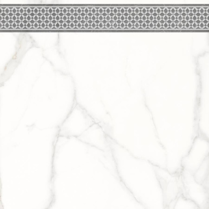 7346-0003-1001 Декор кер. Каррара Нова_LB Бел. 45*45 _декор 1_ 1 \4