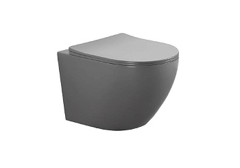 Унитаз Aquatek Европа AQ1901-MG подвесной Серый матовый с сиденьем Микролифт