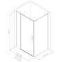 Душевой уголок Allen Brau Priority 140x100 3.31035.BA + 3.31047.BA серебро браш Душевой уголок Allen Brau Priority 140x100 3.31035.BA + 3.31047.BA серебро браш