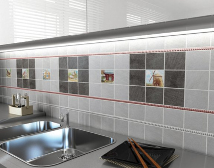 Плитка настенная 1222H Караоке чёрный 29,8х39,8 из 12 частей 9,8х9,8 (96 шт/0,94м2), м2