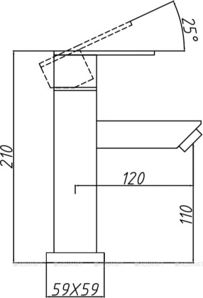 Смеситель для раковины Aquanet Steel V3 AF213-10S