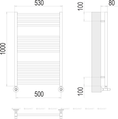 Полотенцесушитель Terminus Ватикан П16 500х1000 Полотенцесушитель Terminus Ватикан П16 500х1000