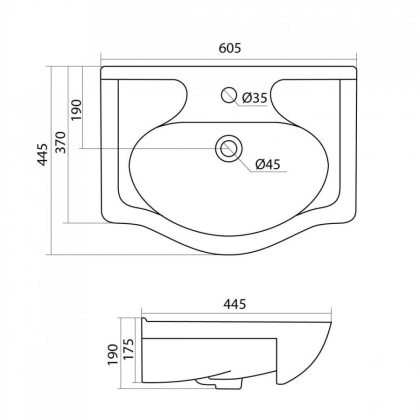 Раковина Santek Селигер 60