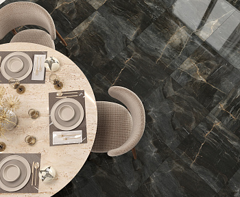 Stellar Wind Керамогранит темно-серый 60x120 Полированный