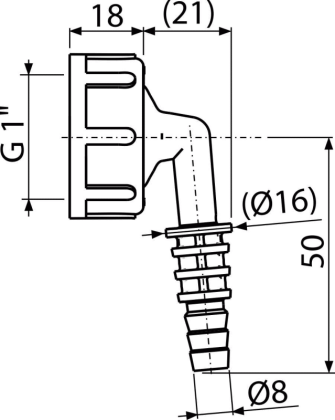 Штуцер G1"/8–16