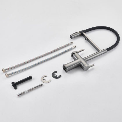 Смеситель для кухни с гибким изливом ROSE R358 R358T