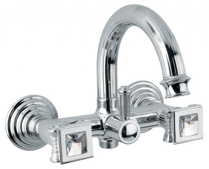 Смеситель OLIMP-VD-03/24-O Исполнение: Золото 24 карат, Ручки: Металл