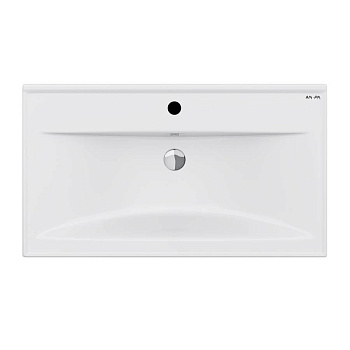 M85AWCC0802WG X-Joy, Раковина мебельная, керамическая, 80 см, встроенная, цвет: Белый, глянец