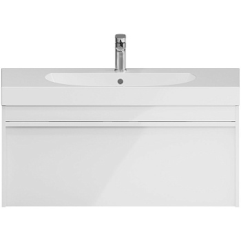 Тумба с раковиной Kerama Marazzi Modula 100 см MO.100.1+1\WHT глянцевый белый