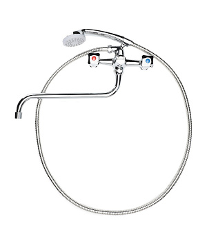 Смеситель для ванны/душа Agger Retro-S A1822200 с душевым набором Смеситель для ванны/душа Agger Retro-S A1822200 с душевым набором