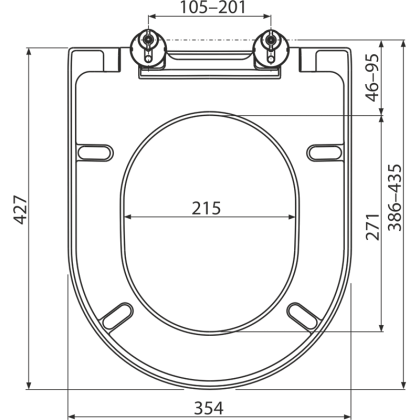 Сиденье для унитаза SOFTCLOSE, Дюропласт A674S AlcaPlast