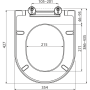 Сиденье для унитаза SOFTCLOSE, Дюропласт A674S AlcaPlast