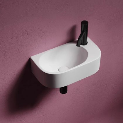 Умывальник подвесной прямоугольный (чаша слева, отверстие под смеситель справа) Element 409*224*110мм