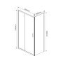 Душевой уголок Garda VSR-1G1016CL, 1600*1000, хром, стекло прозрачное