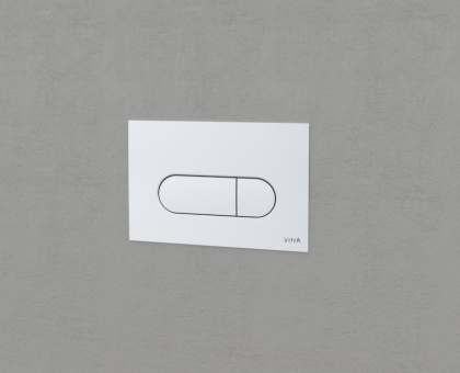 Панель смыва Root Round, белая