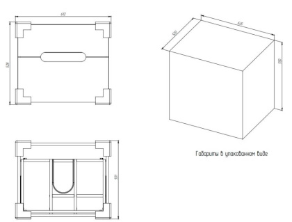 Тумба под раковину Creto Malibu Capuchino 60 Тумба под раковину Creto Malibu Capuchino 60