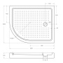 Акриловый поддон CEZARES TRAY-A-RH-100/80-550-15-W-R Акриловый поддон CEZARES TRAY-A-RH-100/80-550-15-W-R