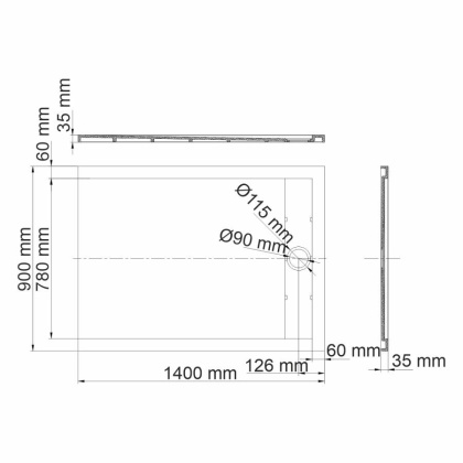 Neime 19T36 Душевой поддон Wasserkraft Neime 19T36 Душевой поддон Wasserkraft