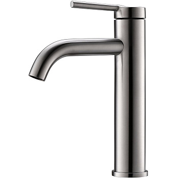 MARINO Смеситель для накладных раковин без донного клапана, нержавеющая сталь, исполнение сатин MAR-LMC-IN MARINO Смеситель для накладных раковин без донного клапана, нержавеющая сталь, исполнение сатин MAR-LMC-IN