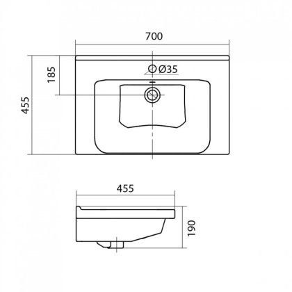 Раковина Santek Миранда 70
