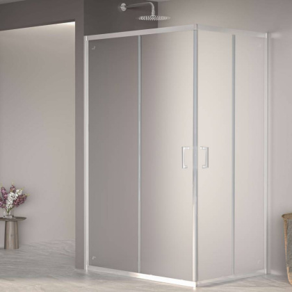 Душевой уголок  80*100*195 RGW PA-040 Прямоуг./Хром/Матовое/6 мм (Easy)