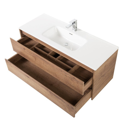 Тумба с раковиной подвесная BelBagno KRAFT 120 Rovere Tabacco, раковина белая Тумба с раковиной подвесная BelBagno KRAFT 120 Rovere Tabacco, раковина белая
