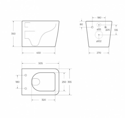 VENETO Сиденье, дюропласт, soft close, металлическое крепление BB132SC