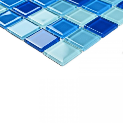 Мозаика стеклянная Navy blu (чип 4*25*25) 300*300(22шт-1.98м2), м2