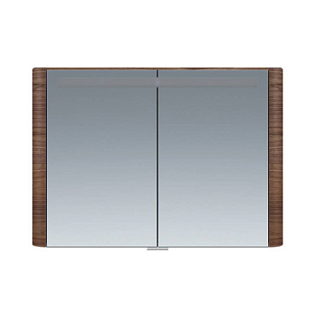 Зеркальный шкаф Sensation с подсветкой, 70х100х15 см, коричневый, M30MCX1001NF