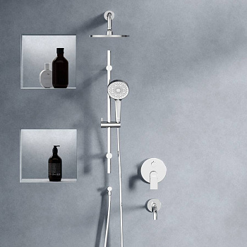 947540000 Apollo встраиваемая душевая система с ванно-душевым смесителем и изливом, хром