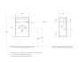 Тумба с раковиной подвесная с дверкой BelBagno PIETRA MINI 40-R Stucco Cemento, раковина белая Тумба с раковиной подвесная с дверкой BelBagno PIETRA MINI 40-R Stucco Cemento, раковина белая