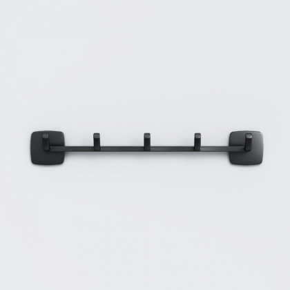 Набор крючков для полотенец Gem, 5х33х6,2 см, черный, A9035922