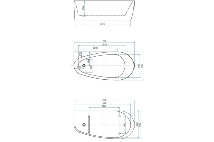 Акриловая ванна Allen Brau Priority 2 170x80 2.31002.20 белый глянец Акриловая ванна Allen Brau Priority 2 170x80 2.31002.20 белый глянец