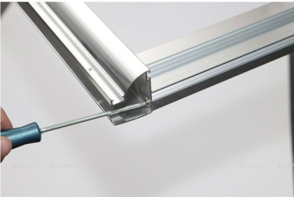 Душевая дверь Aquanet Alfa NAA6121 150, прозрачное стекло