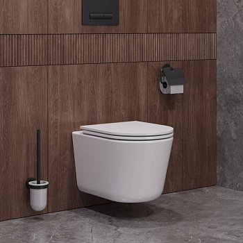 LINER Унитаз подвесной, безободковый с системой смыва "Торнадо", с сиденьем soft close, 49 см, CZR-38083-49-TH-TOR/SC