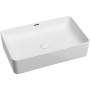Умывальник чаша накладная прямоугольная со сливом переливом Element 605*385*140мм