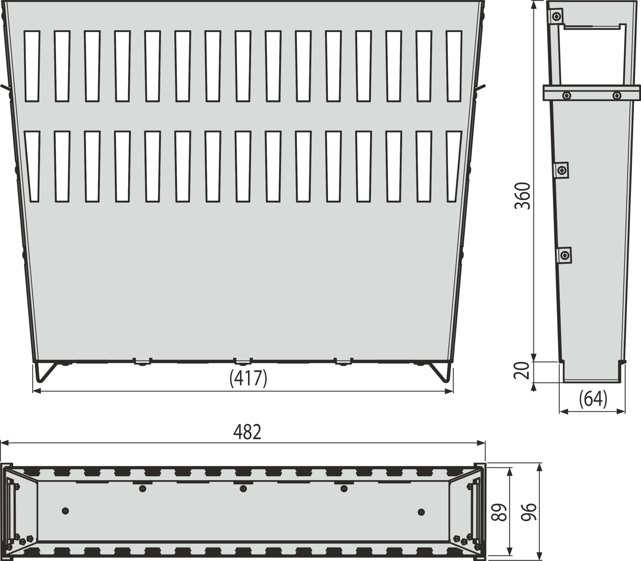 Корзина пескоуловителя для нечистот, оцинкованная сталь