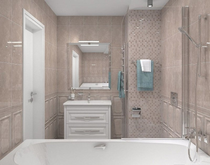 Плитка настенная 6341 Гран Пале беж 25*40*8 (11шт/1,1м2), м2