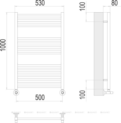 Полотенцесушитель Terminus Сицилия П16 500х1000 Полотенцесушитель Terminus Сицилия П16 500х1000
