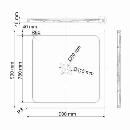 Dinkel 58T03 Душевой поддон Wasserkraft Dinkel 58T03 Душевой поддон Wasserkraft