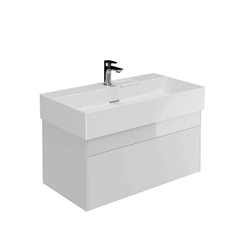 Тумба LOGICA подвесная 2 ящика 90 см, белоснежный