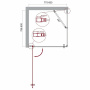 Душевой уголок BelBagno ETNA-A-1-80-C-Cr Душевой уголок BelBagno ETNA-A-1-80-C-Cr
