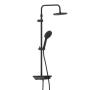 947730300 Apollo душевая система с ванно-душевым смесителем-полкой, Черный