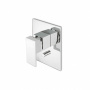 Встроенный однорычажный смеситель FUTURA для душа с переключателем на два потока, хром