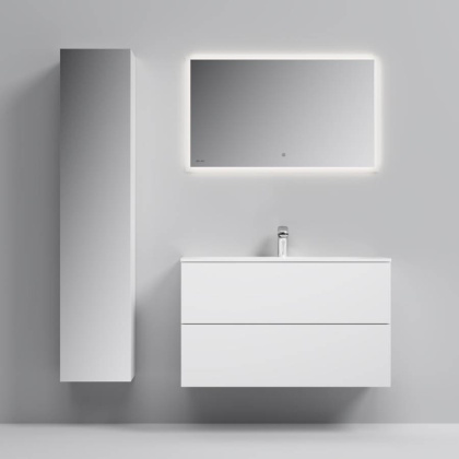 M70ACHML0356WG SPIRIT 2.0, шкаф-колонна, подвесной, левый, 35 см, зеркальный фасад, цвет: белый, гля M70ACHML0356WG SPIRIT 2.0, шкаф-колонна, подвесной, левый, 35 см, зеркальный фасад, цвет: белый, гля