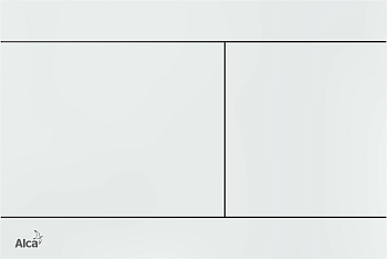 Кнопка управления для скрытых систем инсталляции, нержавеющая сталь-белый глянец