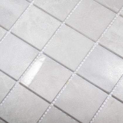 Мозаика, нат. мрамор, WHITE POLISHED 48х48, Classic Мозаика, нат. мрамор, WHITE POLISHED 48х48, Classic